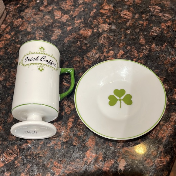 Irish coffee set 10A31 cup and saucer - Picture 2 of 6